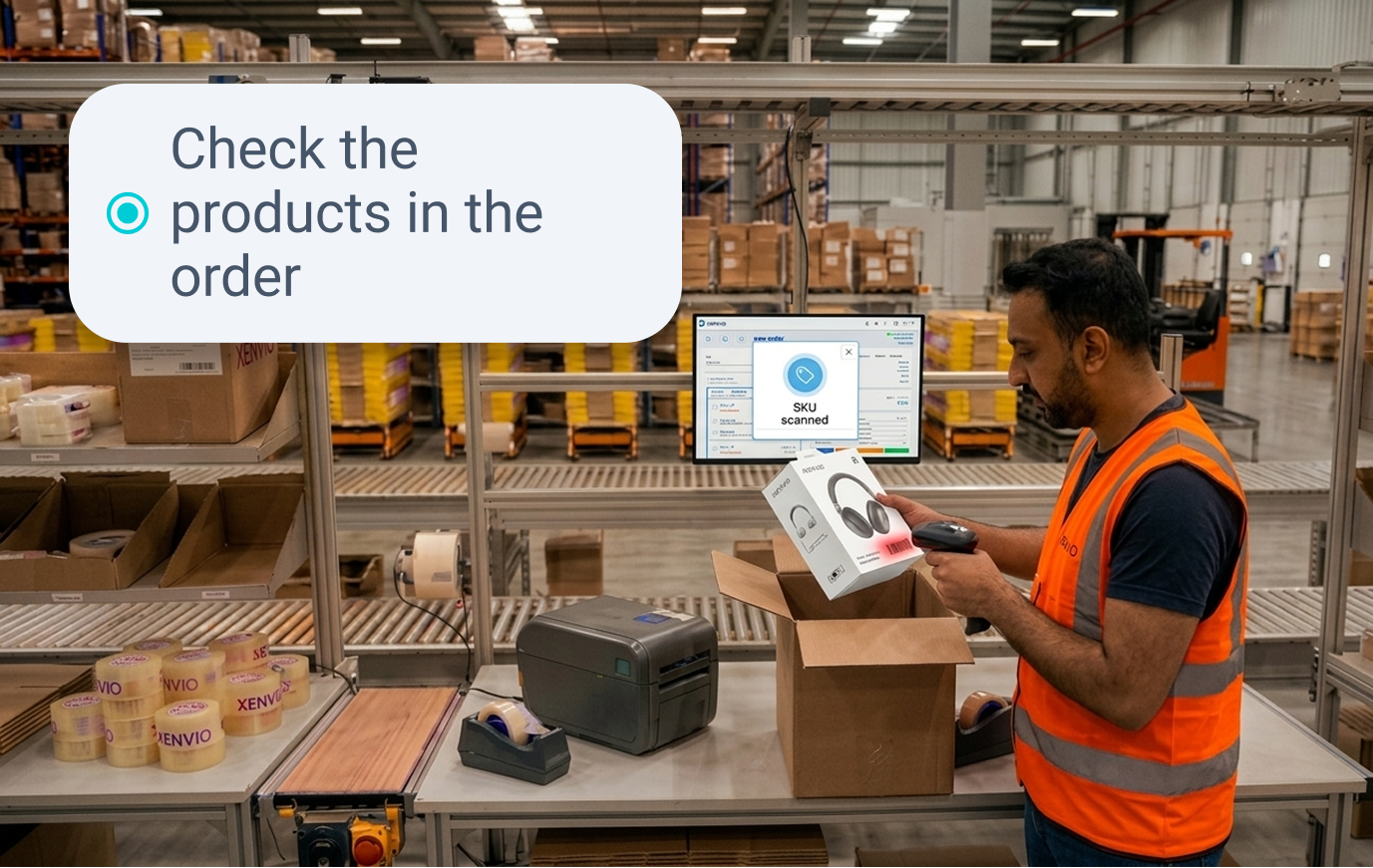 QC Packing XENVIO - Product scanning