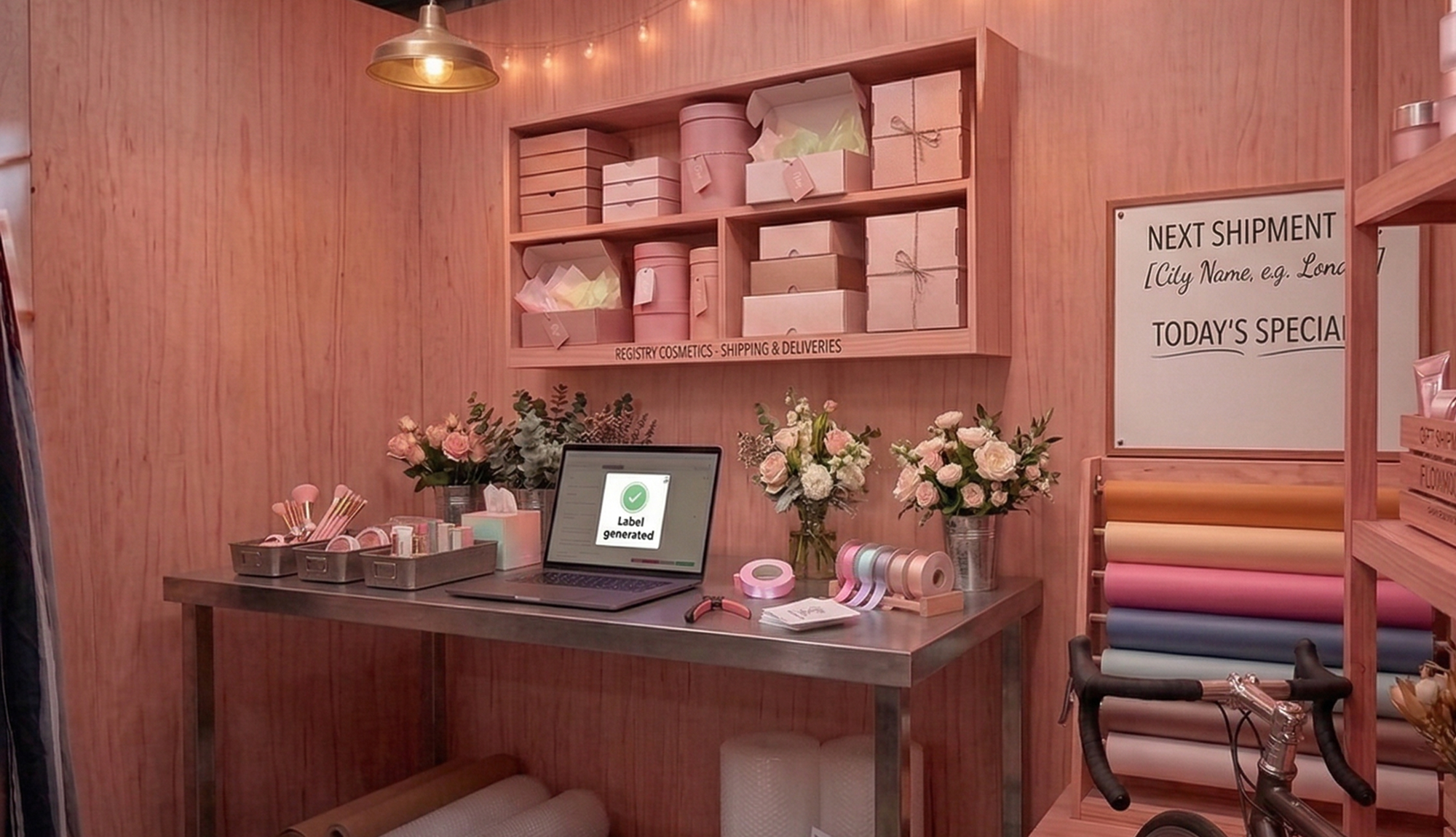 Warehouse operator with package